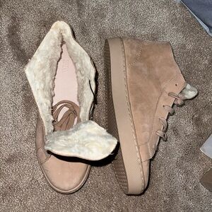 Zara suede trainers